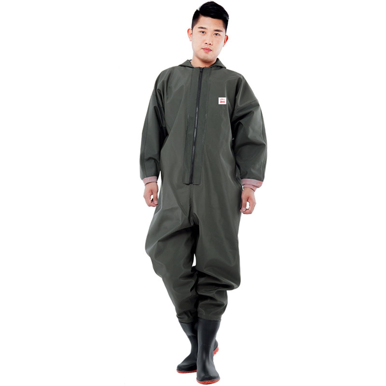 Wodery Wędkarskie Dla Kotów Dla Mężczyzn I Kobiet Wodery Myśliwskie Z Butami Wodoodporne, Oddychające Wodery Crosswater(Size:42,Color:Zielony – bez rękawiczek)