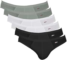 Kit 6 Cuecas Slip Algodão, Zorba, Masculino
