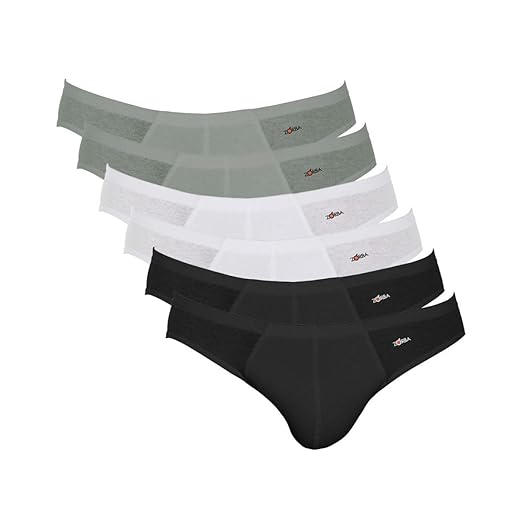 Kit 6 Cuecas Slip Algodão, Zorba, Masculino
