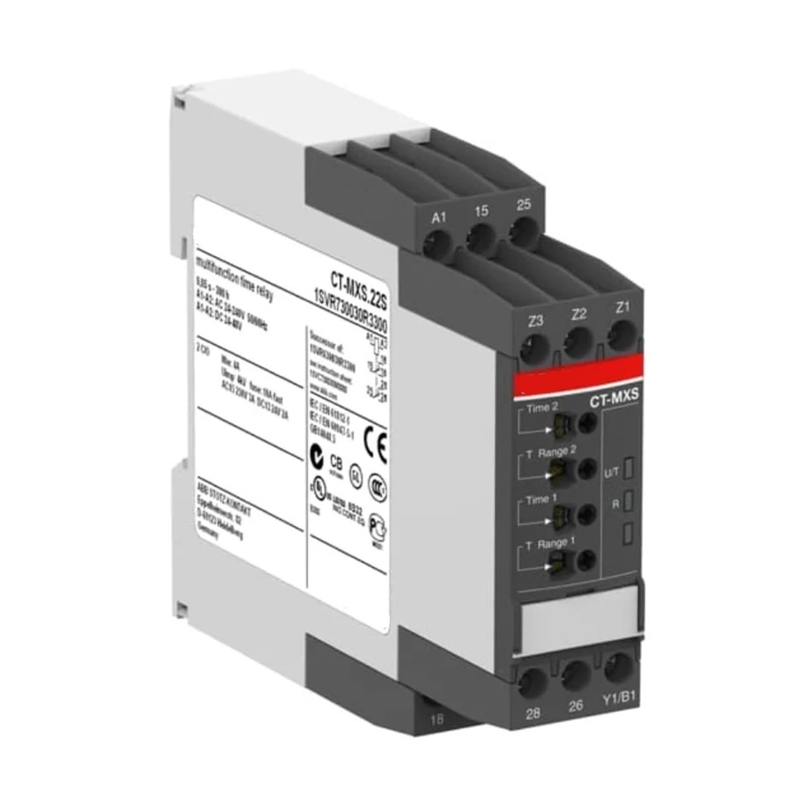 PIHWGUVD Relay CT-MXS.22S 2c/o 24-48VDC 24-240VAC 1SVR730030R3300