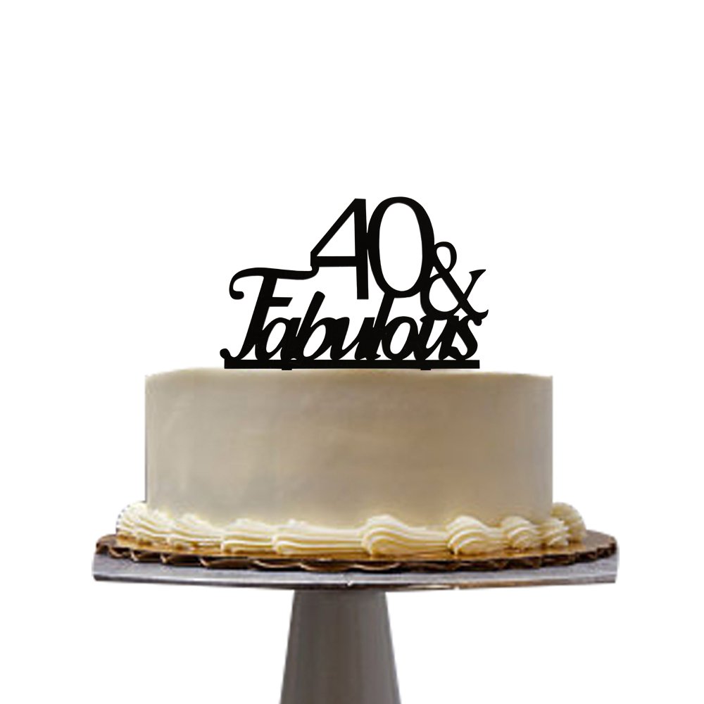 40 Fabulous Cake Topper for 40th Birthday Party Decoration