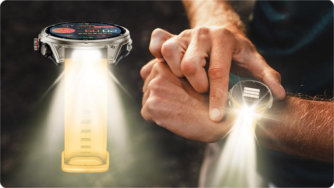 Smartwatch Męski GPS AMOLED Wodoodporny 5ATM Polskie Menu Rozmowy 3 PASKI