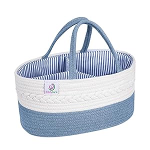 KiddyCare Baby Diaper Caddy Organizer Blue Plus Size