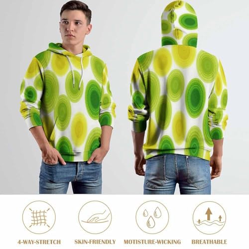 Pull Hooded Sweatshirts Motif Aquarelle Imprimé Géométrique 3D - 5