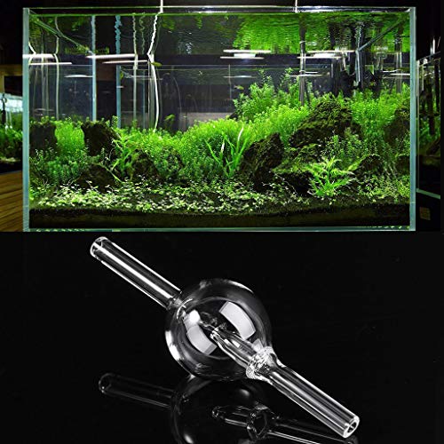 ECMQS Aquarium CO2 Glass Bubble Counter for Fish Live System Nano Planted Tank