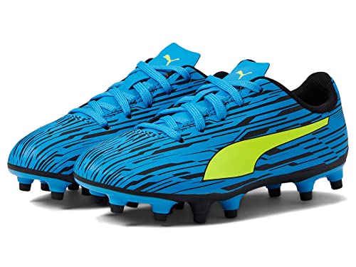 Puma Rapido III Soccer Shoe, Ocean Dive-Yellow Alert Black, 5.5 US Unisex Big Kid