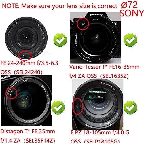 Image of MOSTOS - 72mm UV Filter for Sony FE PZ 16-35mm F4(Not for 2.8) G,FE 16-35mm F4(Not for 2.8) ZA OSS,FE 70-200mm F4(Not for F2.8) G OSS,E PZ 18-105mm f /4.0 G OSS