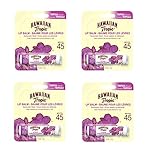 Hawaiian Tropic Lip Balm Stick Sunscreen, SPF 45+, Tropical 0.14 oz (Pack of 4)