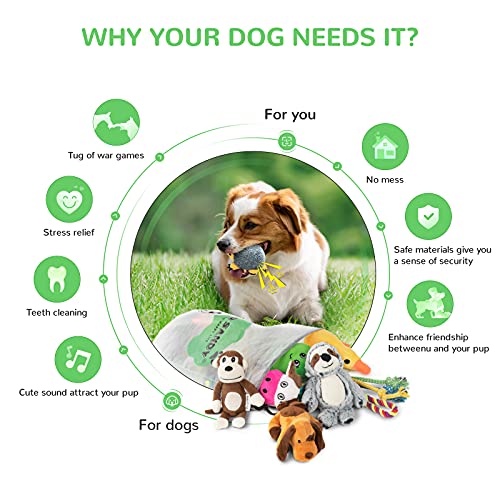 Dog Squeaky Toys For Small Dogs, 12 Pack Puppy Toys For Teething Cute Small Dog Toys Stuffed Plush Dog Toy Bundle… - Image 4