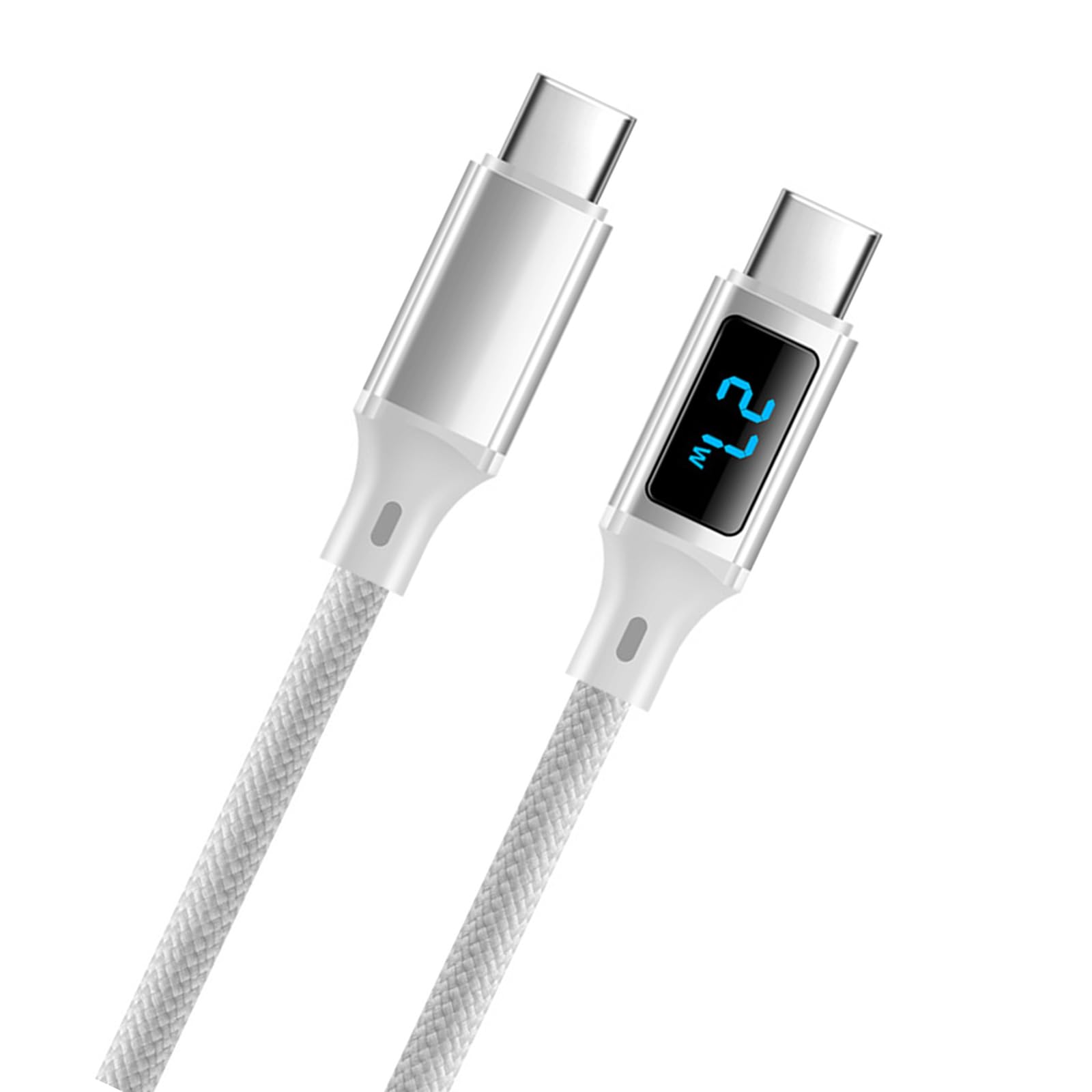 Fentency USB C To USB C Cable 60W Fast Charging With Power Display 480Mbps Data Transfer Wire For Laptop Phone Tablet