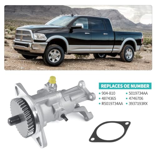 AULINK 904-810 Gear Driven Mechanical Vacuum Pump 5019734AA 4874365 4746706 R5019734AA 3937193RX OE Replacement for 1994-2002 Dodge Ram 2500 3500 Pickup Truck 5.9L Cummins Diesel by AULINK - Image 6