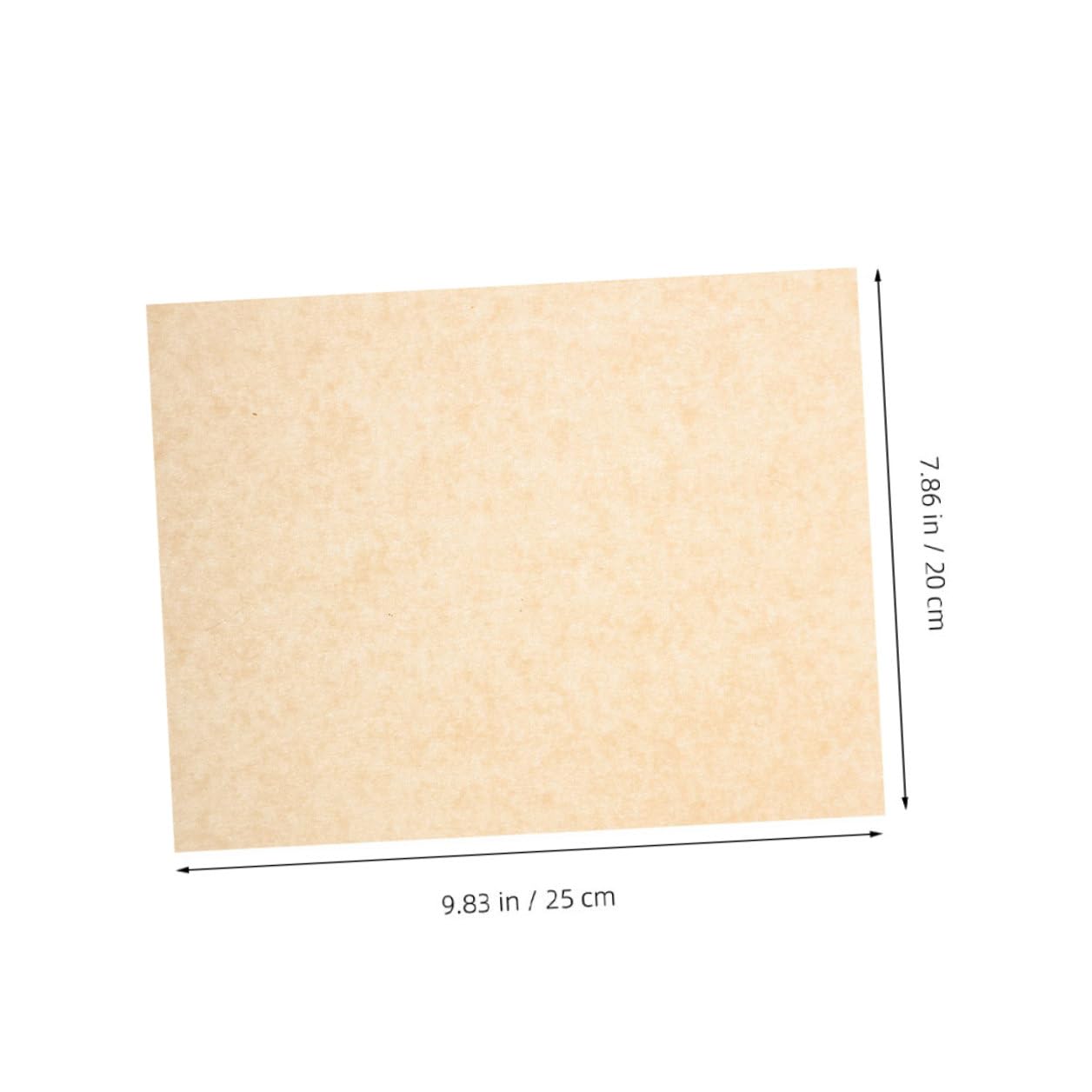 500piezas Bandeja De Horno Papel Vegetal Resistentes Grasa Papel Para Repostería y Pizza Para Barbacoa y Uso Cocina Grueso