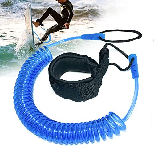 Senbaler 10 Pies Leash Tabla de Surf,Sup,Kayak,Surf Leash,TPU Correa Tobillo para Stand Up Paddle (Azul)