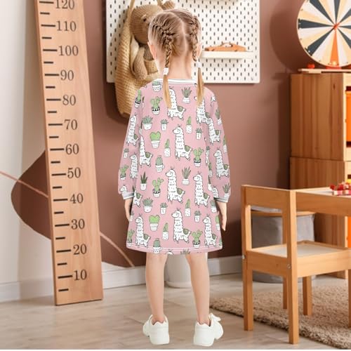 Girl Long Sleeve Dress Formal Party Holiday Dresses Casual Spring Fall Winter Dress 2-8 Years3
