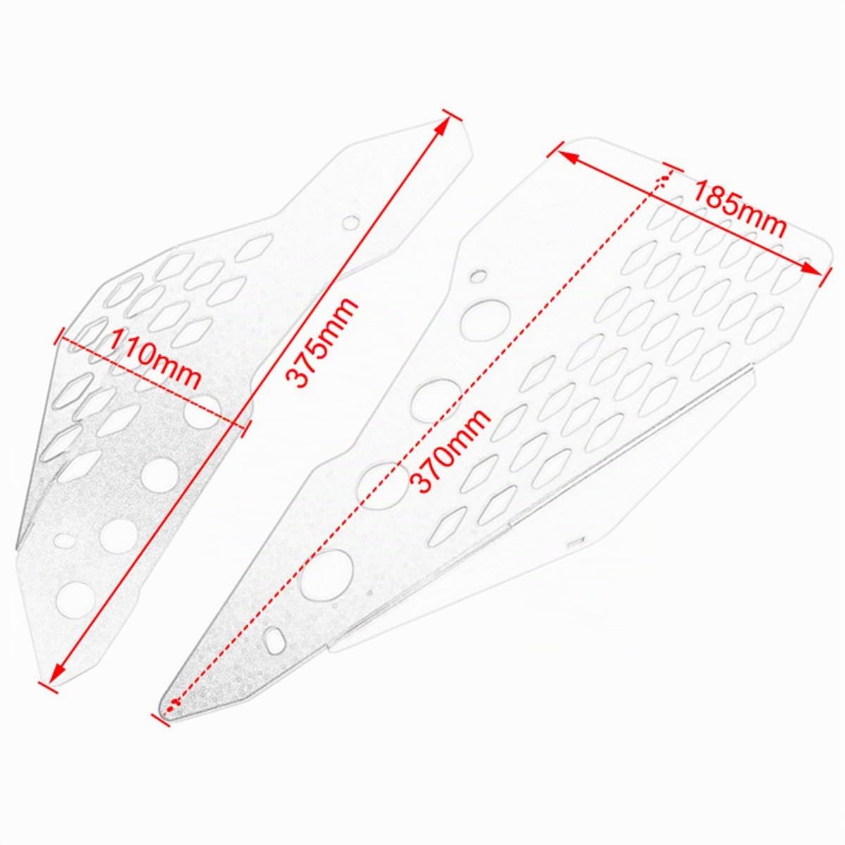 XX Ecommerce Accessoires de Moto en Aluminium pour Cadre intermédiaire - Compatible avec D-ucati Scrambler Sixty/Desert Sled/Full Throttle/Urban Enduro (Noir)