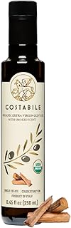 Smoked Olive Oil - Extra Virgin Italian Quality Olive Oil. Ideal for Infusing Rich Smoked Taste into Fish, Meat, Salmon and Cheese Recipes - COSTABILE 8.45 Fl. Oz.