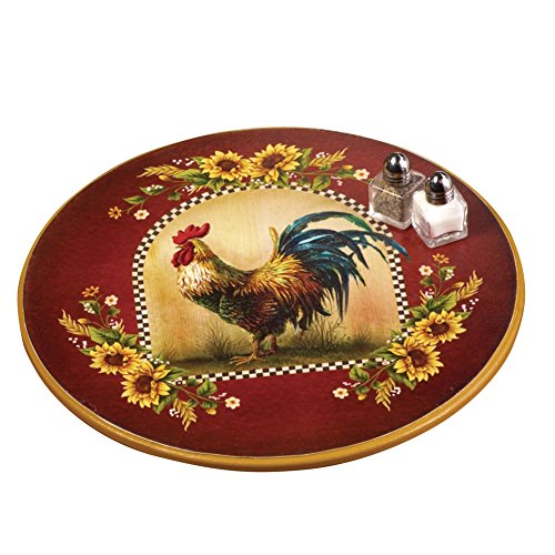 Collections Etc Lazy Susan Rooster Kitchen Turntable