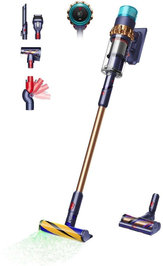 Dyson Gen5detect Absolute Akku-Staubsauger (752 W, ca. 70 Minuten) – Nachtblau/Kupfer