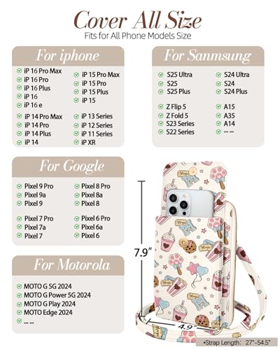 Image of Miss Adola Zipper Cell Phone Crossbody Bag for Women