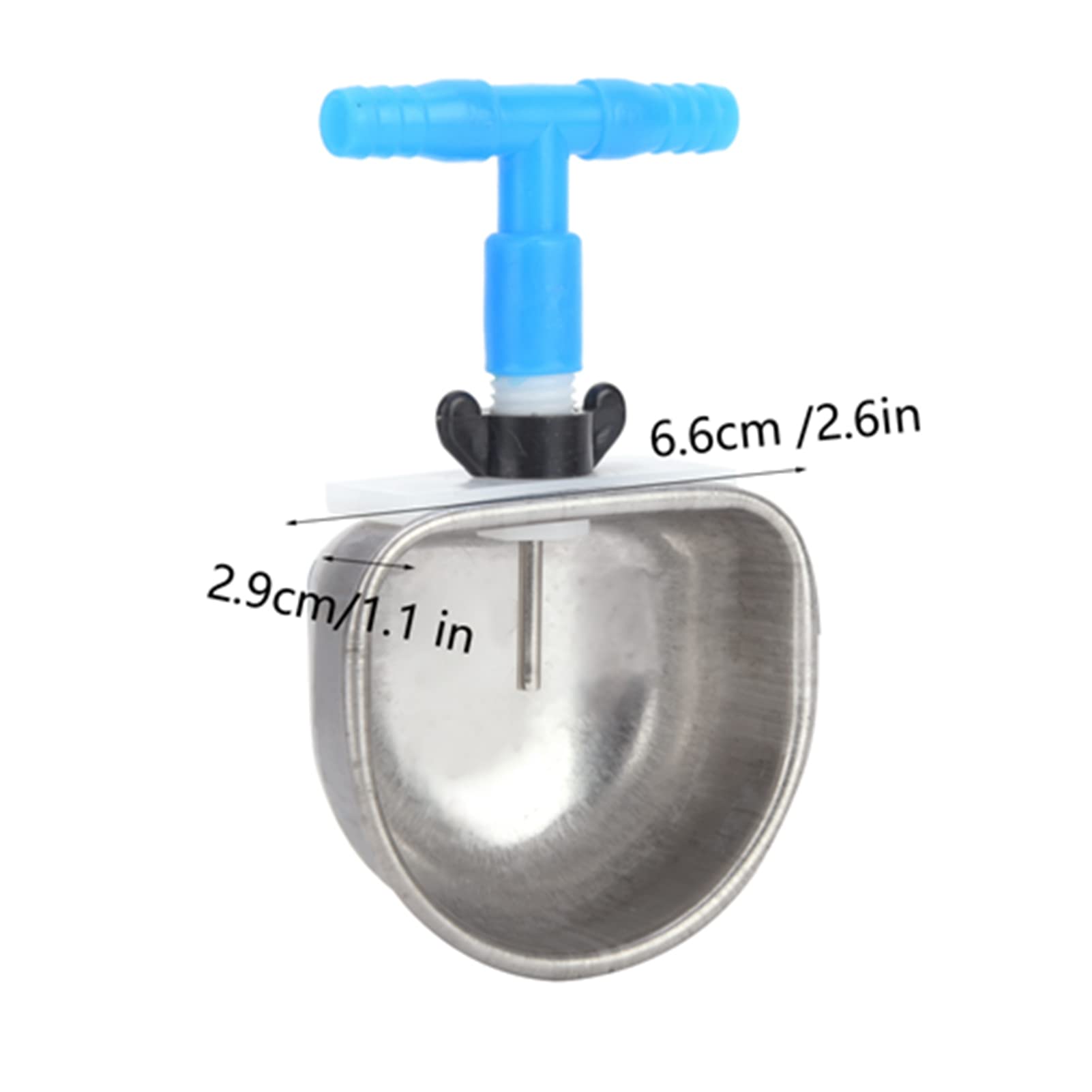 10 Set Bevitore di Coniglio in Acciaio Inossidabile, Distributore di Acqua per Conigli Ciotola per Acqua Potabile Bevitore di Coniglio Automatico Rimovibile Appeso Gabbia per (T-shirt siamese)