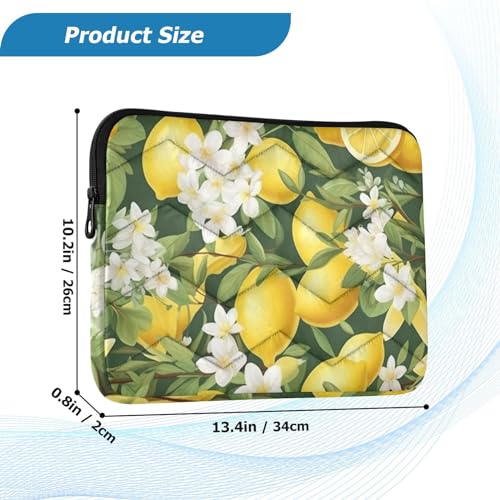 Funda para portátil 13-14 pulgadas impermeable con patrón limón miniatura 3
