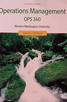 Operations Management, Eleventh Edition Custom OPS 360 Western Washington University 0077767152 Book Cover