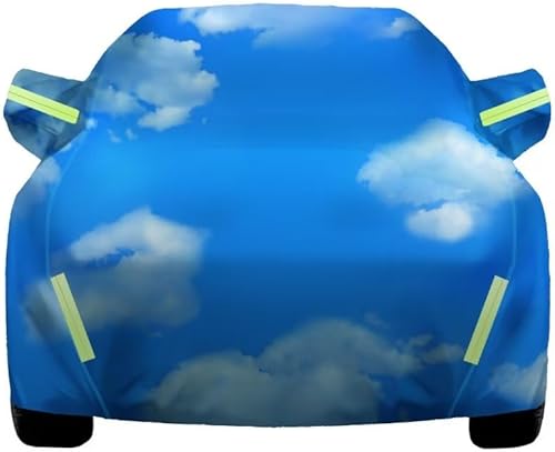 car Cover for Land Cruiser Prado 1996-2023,Blue Sky and White Clouds Waterproof and Snowproof Outdoor car Covers (Patented Design)
