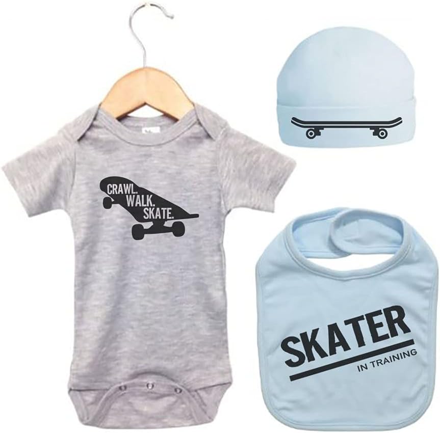 Ebenezer Fire Baby Skateboarding Onesie/Skateboard Bundle/Sublimated Design/Skating Bodysuit