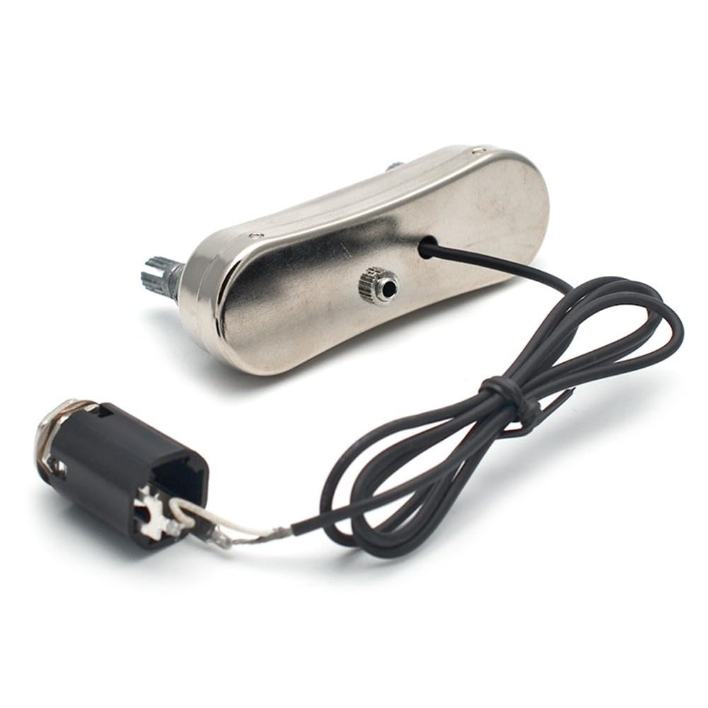 Kalokairi PS700 Pastilla piezoeléctrica pasiva de ecualizador pasivo para guitarra acústica con controles de volumen y tono de 500 K, cromado