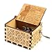RUYE You are My Sunshine Music Box Wood Personalizable Music Box, Laser Engraved Vintage Wooden Sunshine Musical Box Gifts for Birthday/Christmas (Give a Girlfriend)