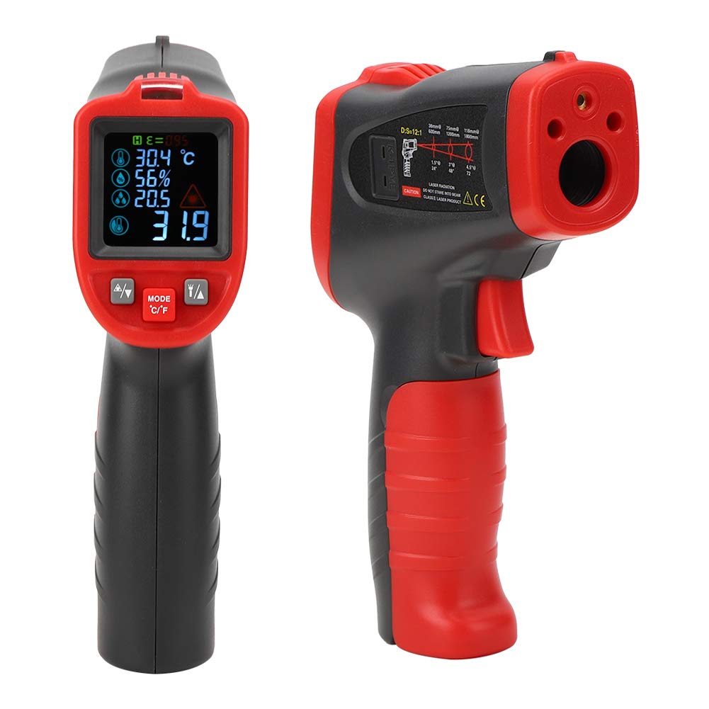 WT323C ‑50 ℃ ‑650 ℃ Termometro Industriale, Termometro a Infrarossi, Tester di Temperatura Portatile, Precisione del Display di Misurazione 0, 1 (non Adatto per Misurare la Temperatura Corporea）