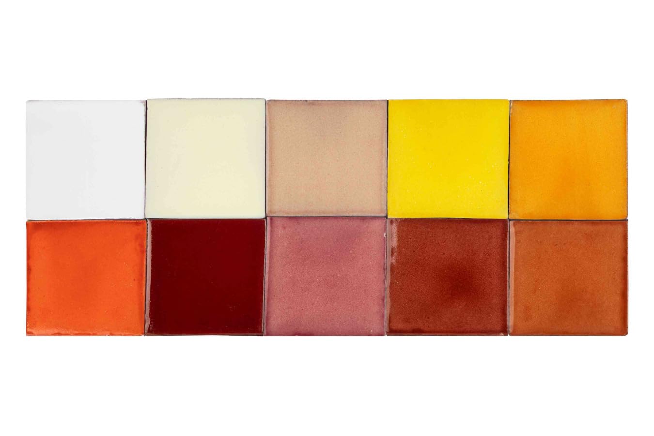 Azulejos coloridos mexicanos de cerámica Girasolito - Mosaico de cerámica mexicana, mosaico de cerámica mexicana para cocina, baño, ducha, pared posterior de la cocina Un paquete de 60 azulejos 5 x 5