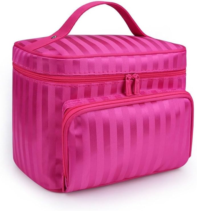 Oxford Cloth Makeup Bag Waterproof Large Capacity Portable Wash Travel Cosmetics Storage(E) image 5