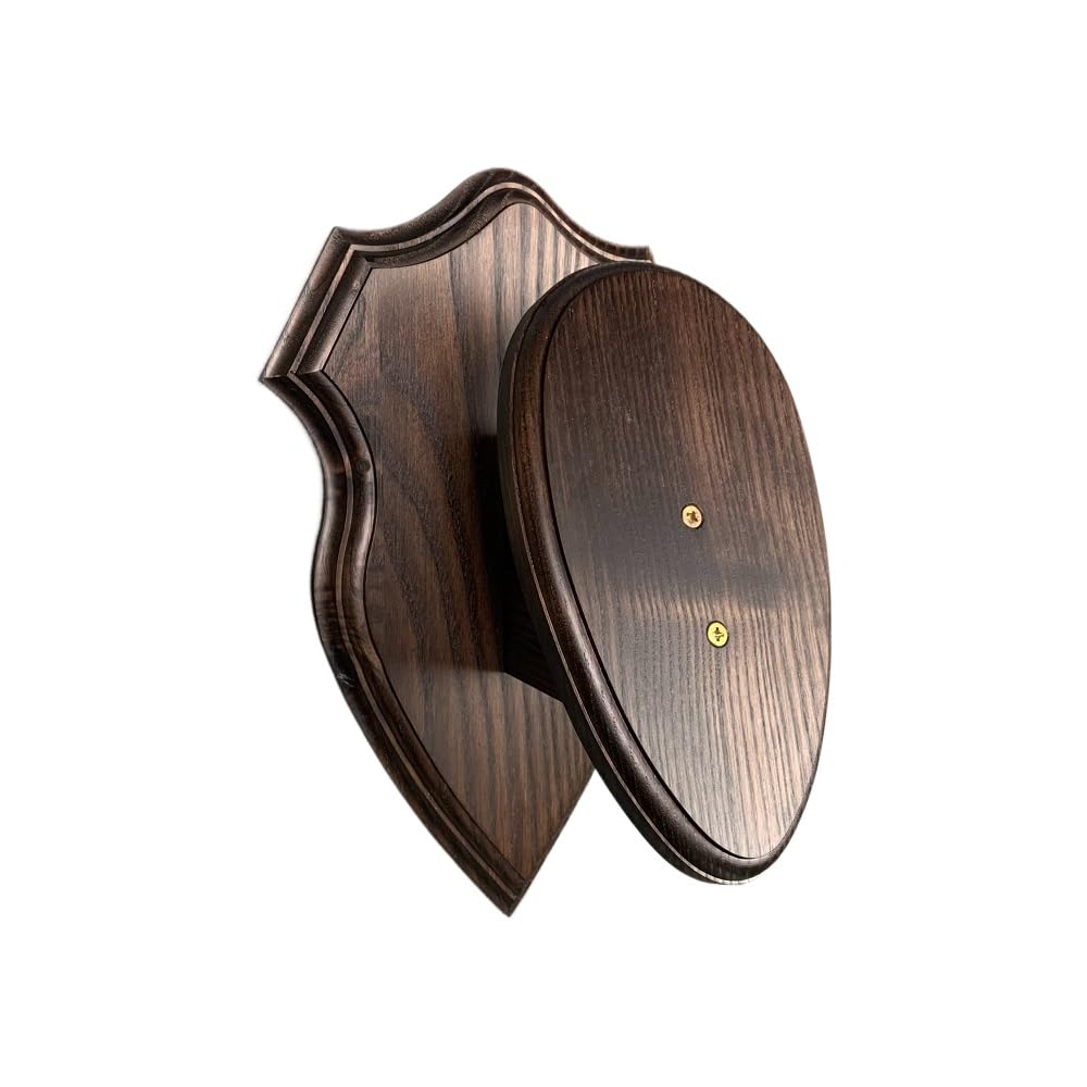 Hi Life Living Nature Scudo di Legno per Trofeo muflone. Pannello. Corna. Caccia. 32x20cm 030702