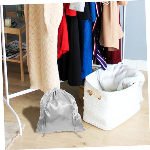 4pcs Silk Drawstring Dust Bags for Travel Capacity Storage Pouches for Clothes Socks and Lingerie Compact and Lightweight Organizers4