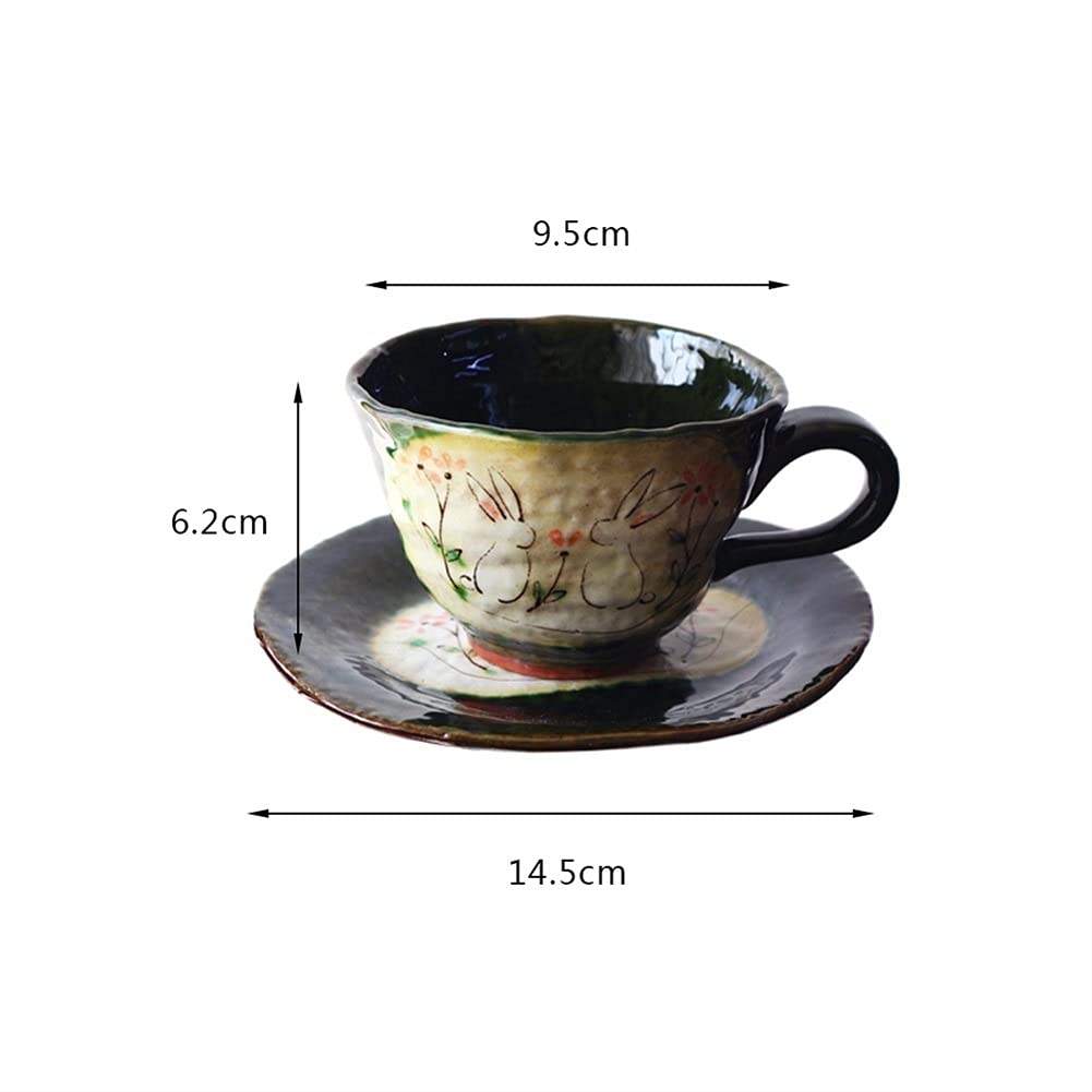 Set di tazzine da caffè in porcellana, tazze da tè in porcellana, tazze da tè pomeridiane, eleganti tazze riutilizzabili con piattino, tazze da tè resistenti al calore, tazze da latte, tazze da cappuc