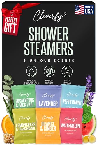 Product Image of the Cleverfy Shower Steamers Aromatherapy - Birthday Gifts for Women, Mom, Wife, Grandma, Her, Best Friend, Daughter, Sister, Teens & Girlfriend - 6 Tablets