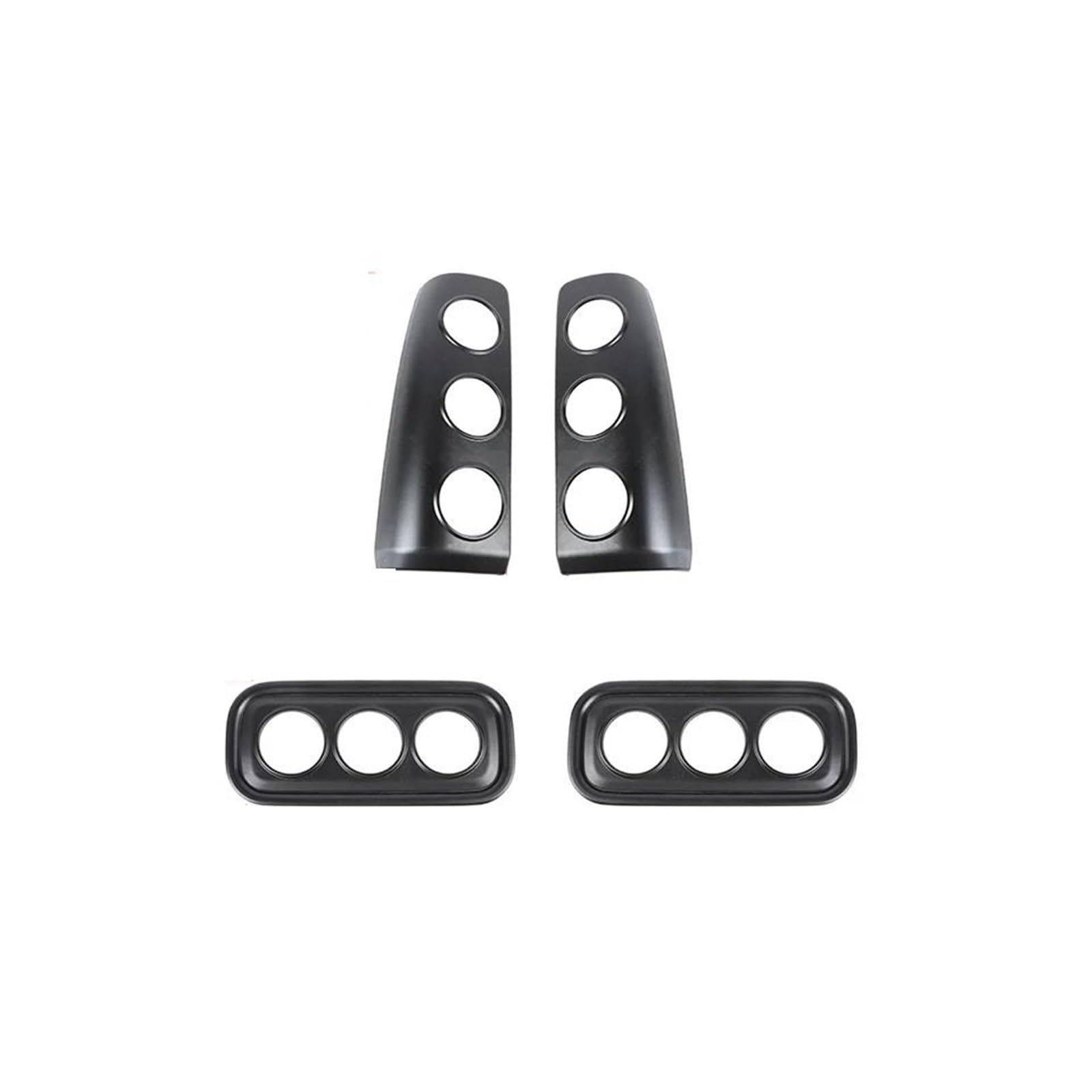 Adornos de pilotos traseros Cubiertas De Lámpara Para Suzuki Para Jimny 2007-2017 Luz Trasera Coche Antiniebla Decoración Kit Molduras Accesorios Exteriores cubiertas de luz trasera(4 pc C)