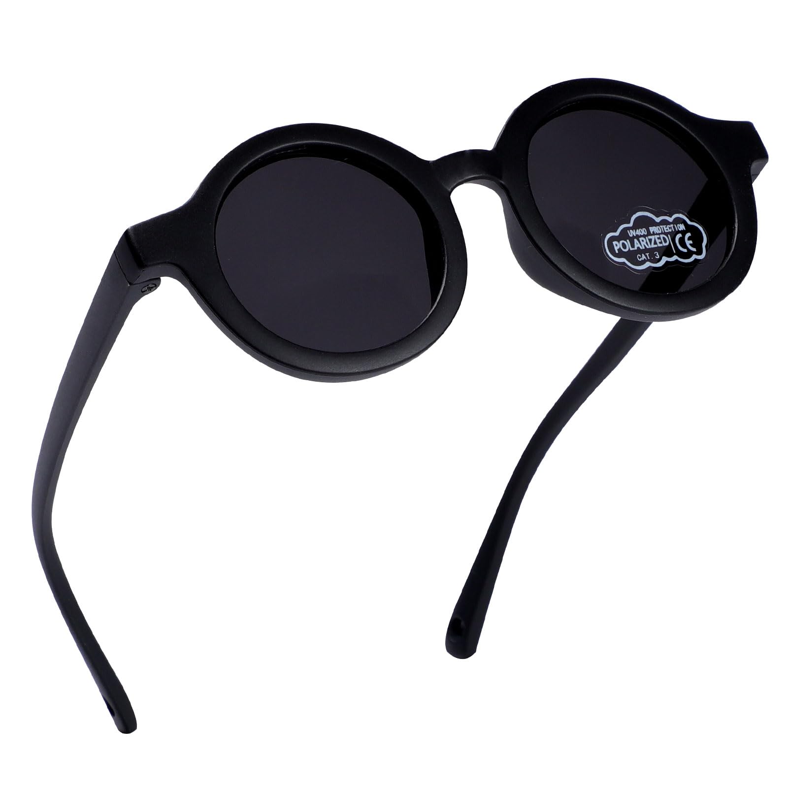 Mayoii Baby Sonnenbrille Silikonkautschuk Mode Polarisiertes Licht Mit Seil Sonnenbrille Baby für Babys im Alter von 6 Monaten-3 Jahren (Schwarz)