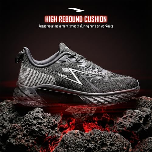 Image of ASIAN Powerplay-37 Men's Running Shoes | Ultra Soft Cushion Midsole, Breathable Knit Upper, Lightweight Design, Durable TPR Grip Outsole & Comfort for Running, Gym & Daily Use