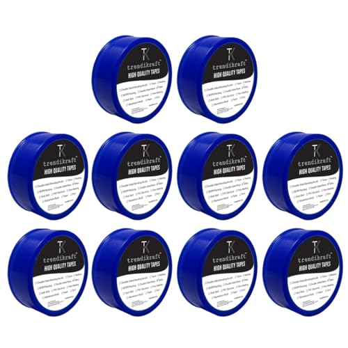 TRENDIKRAFT 12mm x 10 meters Pack of 10 Teflon Thread Sealing Tape for Plumbing Water Tap & Pipe Fittings RO Tap Suitable for Plumbers & Home Use