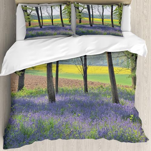 MJNLYDAO Bedding duvet set Reversible soft print set Hypoallergenic glue cover Bedding...