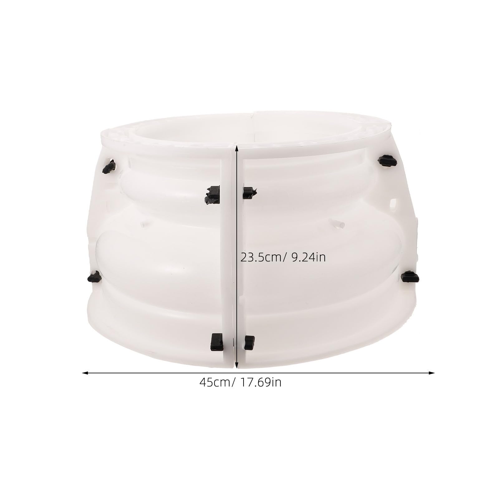 Stampo per Capitello Colonna Romana in Plastico Beige Riutilizzabile | Effetto Decorativo, Uso Ripetuto, Fornitura Fai da Te per Formatura, Accessorio per Getto Cemento