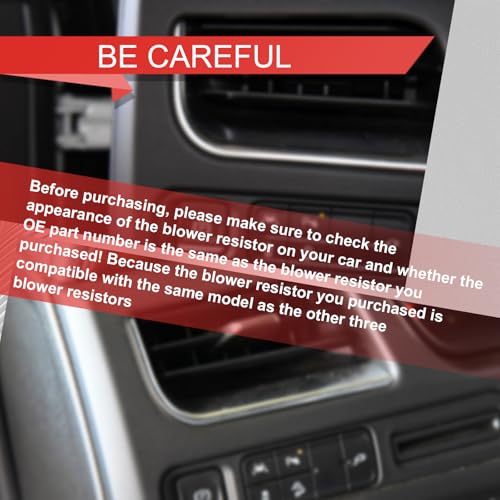 Image of Blower Motor HVAC Fan Resistor Blower Resistor Heater Control Module Kit Manual AC Motor Resistor Replaces OE# 89019088 1581086 for Chevy Avalanche Silverado 1500 2500 Suburban Tahoe