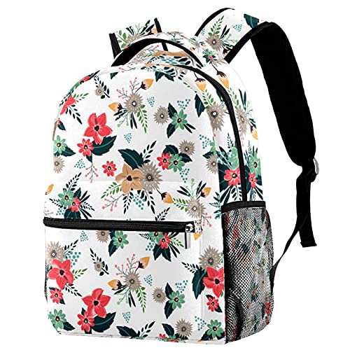 Sac à dos pour garçons et filles multicolore avec poches latérales pratiques pour l'école