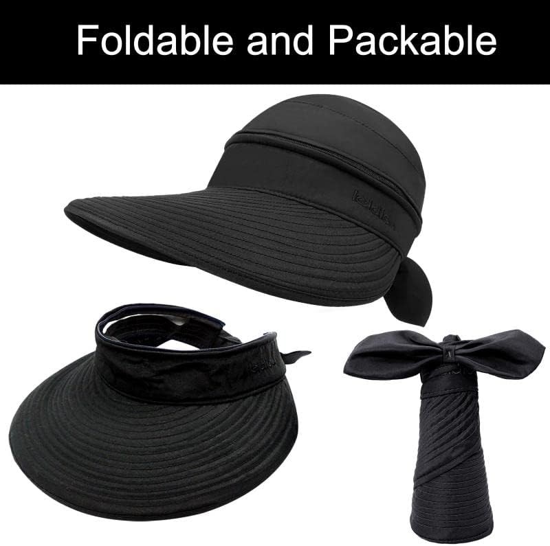 Wide Large Brim Sun Hat Summer UV Protection Thin Hat 2 in 1 Beach Sun Hat - Image 6