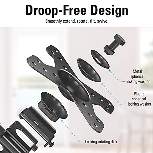 Image of Mounting Dream TV Mount for Most 10-26 inch TVs and Monitors, Monitor Wall Mount with Swivel Tilt Rotation, TV Bracket up to VESA 100x100mm and 33LBS.