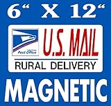 U.S. Mail Delivery Magnetic Sign Rural Carrier Magnet USPS 6'X12