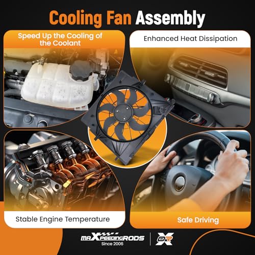 Image of maXpeedingrods Engine Radiator Cooling Fan Assembly for Mercedes-Benz Metris 2016-2020, 4479064400