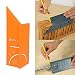 Galapara 3D 90 Degree Square Carpenter's Rule, Woodworking Square Size Measure Ruler Mitre Angle Measuring Tool with Gauge & Ruler Layout Miter 45° 90° Metric Rule for Carpenters, Craftsmen (Orange)
